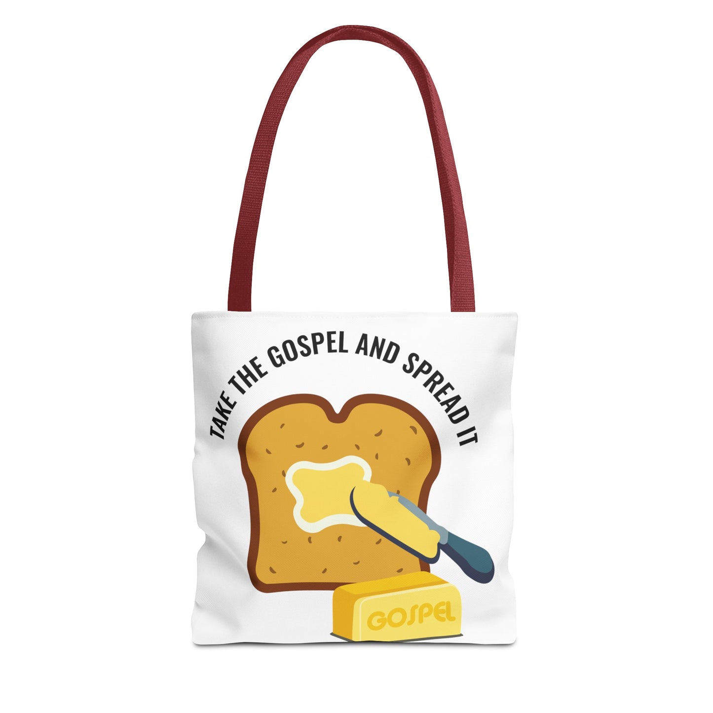 Take the Gospel and Spread It Tote Bag - Inspirational Tote Bag - Motivational Tote Bag