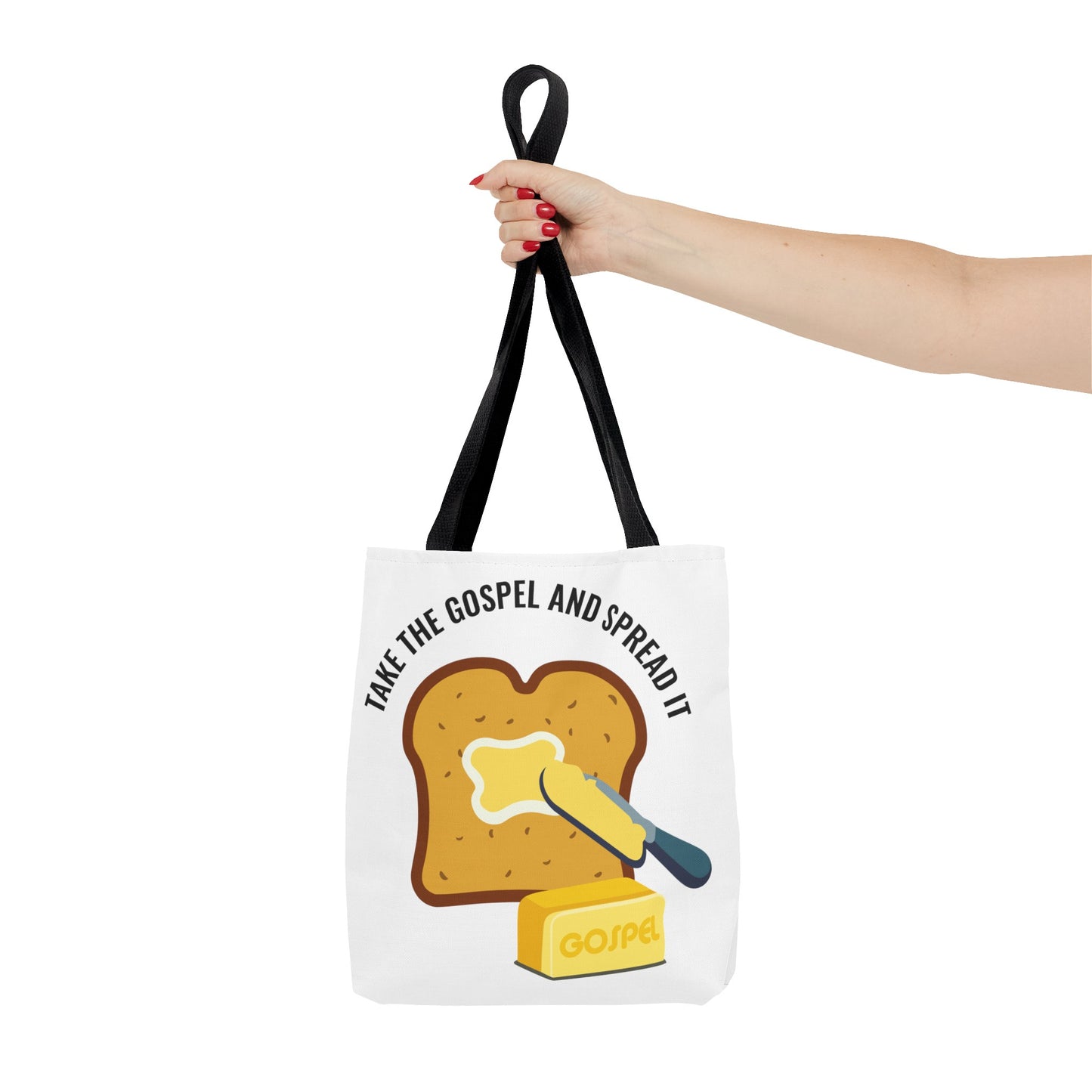 Take the Gospel and Spread It Tote Bag - Inspirational Tote Bag - Motivational Tote Bag