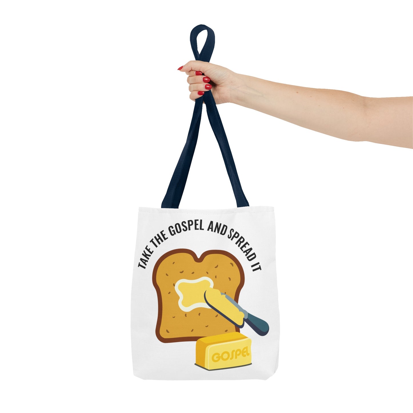 Take the Gospel and Spread It Tote Bag - Inspirational Tote Bag - Motivational Tote Bag