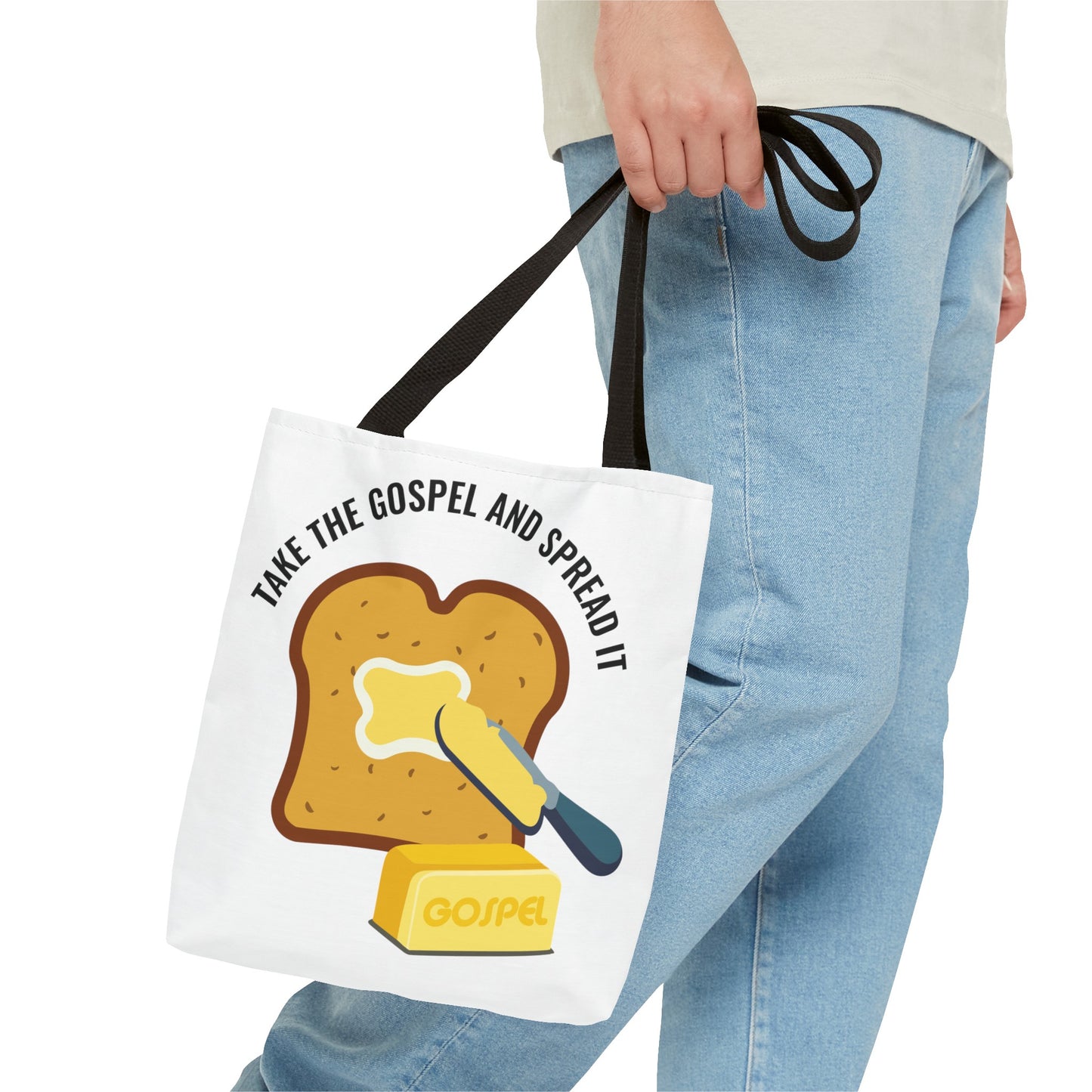 Take the Gospel and Spread It Tote Bag - Inspirational Tote Bag - Motivational Tote Bag
