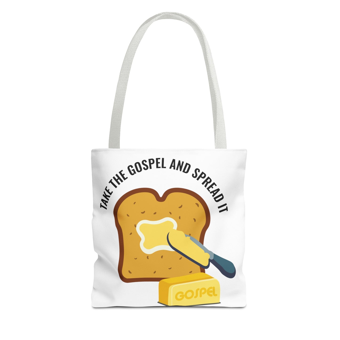 Take the Gospel and Spread It Tote Bag - Inspirational Tote Bag - Motivational Tote Bag