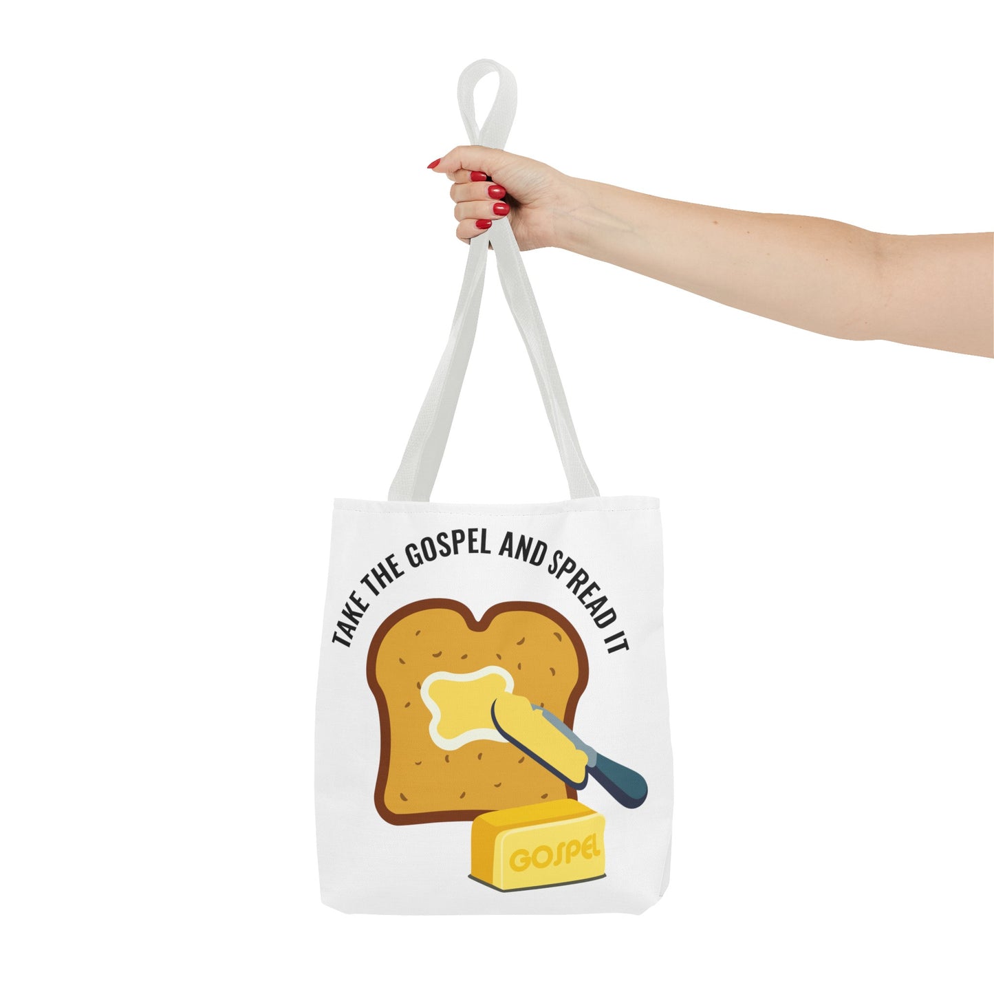 Take the Gospel and Spread It Tote Bag - Inspirational Tote Bag - Motivational Tote Bag