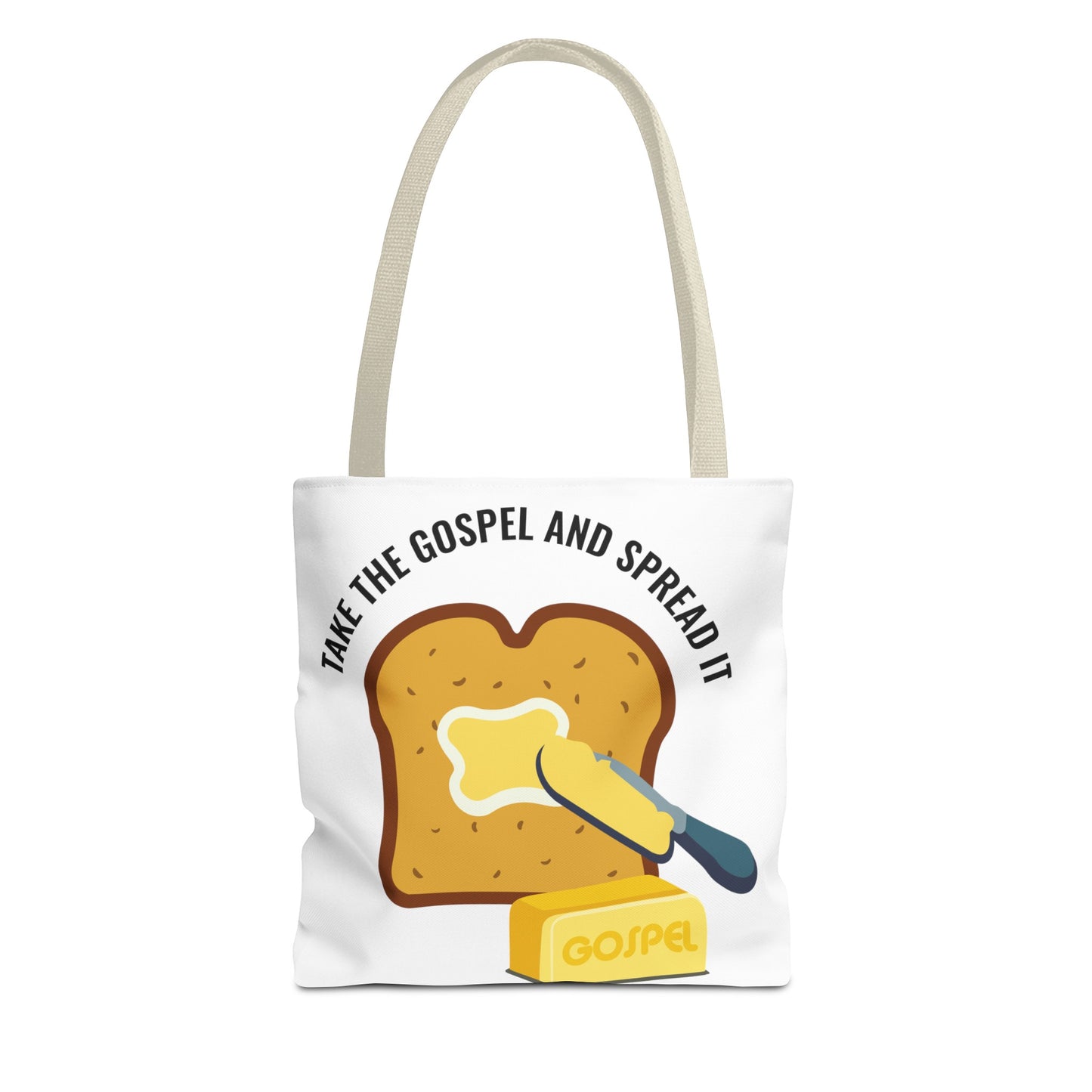 Take the Gospel and Spread It Tote Bag - Inspirational Tote Bag - Motivational Tote Bag
