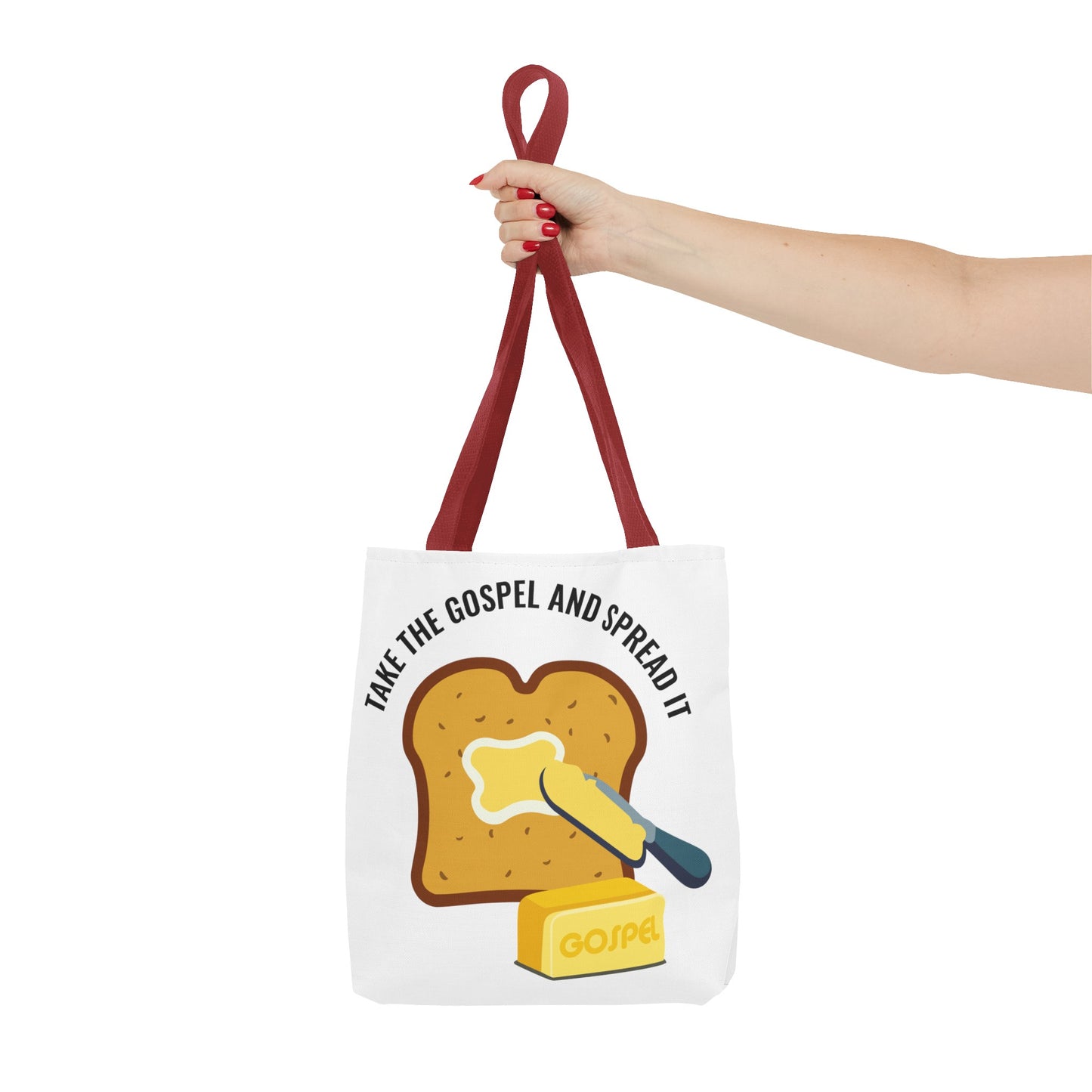 Take the Gospel and Spread It Tote Bag - Inspirational Tote Bag - Motivational Tote Bag
